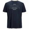 Rabatt 🎁 Jack & Jones Rundhalsshirt »Jack&Jones T-Shirt JORSURFACE große Größen navy Stickerei« 🌟