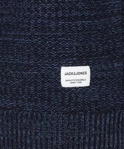 Billig ❤️ Jack & Jones Rundhalspullover »JACK & JONES Herren Baumwoll-Pullover Egraham Knit Crew Strick-Pulli Dunkelblau« 🛒 -Offizieller Jones-Shop 7e121a5f e544 5616 88bf 44a286cc3a6b
