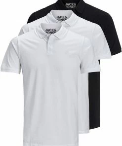 Bestpreis ✔️ Jack & Jones Poloshirt »Basic« (3-tlg., 3er Pack) slimfit / figurbetont geschnitten Mix13 (RO#ft5_slash#GR#ft5_slash#BL), Mix3 (BL#ft5_slash#WH#ft5_slash#NA), Schwarz, Mix5 (WH#ft5_slash#GR#ft5_slash#NA) ✔️ -Offizieller Jones-Shop 7e4a08da f1c7 5038 aecb ff4d026b4330