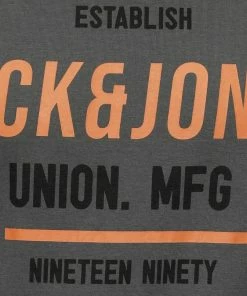 Großhandel ✔️ Jack & Jones T-Shirt »HERRO TEE« Schwarz, Golden Orange REG 12188711, Hellgrau-meliert, Weiß 🌟 -Offizieller Jones-Shop 80024b5c c904 560c 99ce 9f479879a89a