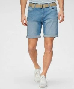 Aktion ✔️ Jack & Jones Bermudas »Rick« Blue Denim, Light Blue Denim, Black Denim, Light-blue-destroyed-Effekte ✨ -Offizieller Jones-Shop 8019df6a b924 59e9 a7a4 3bbef66753fa