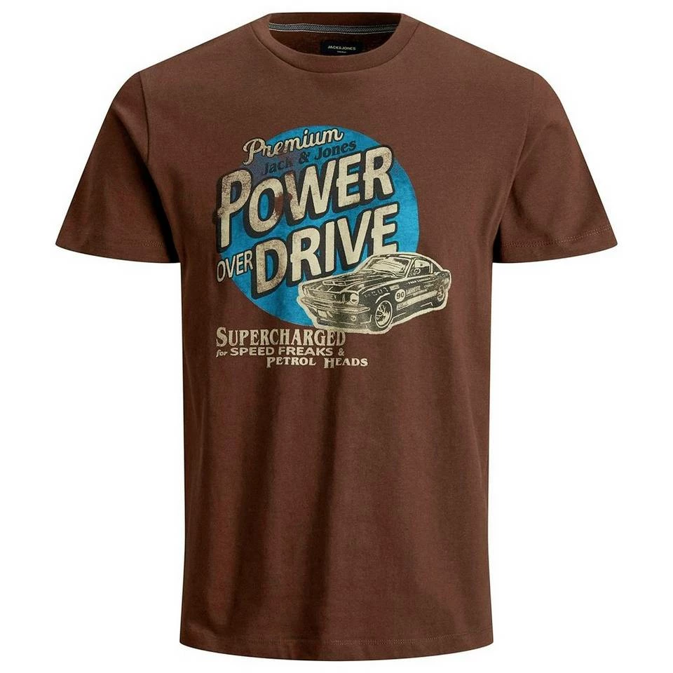 Neu 🛒 Jack & Jones Rundhalsshirt »Große Größen T-Shirt schokobraun Vintageprint Jack & Jones« 😉 1 Neu 🛒 Jack & Jones Rundhalsshirt »Große Größen T-Shirt schokobraun Vintageprint Jack & Jones« 😉