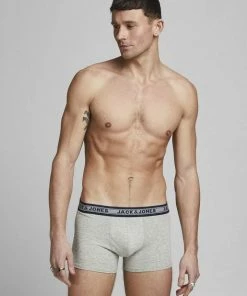 Schlussverkauf 👏 Jack & Jones Boxershorts »SOLID« (10 Stück) Dark Grey Melange, Black 😀