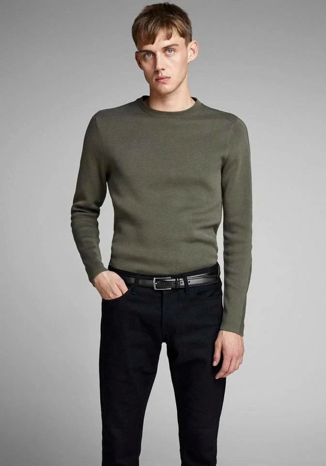 Aktion 🎉 Jack & Jones Ledergürtel Klassischer Herrengürtel leicht bombiert Cognac, Schwarz ⭐ 4 Aktion 🎉 Jack & Jones Ledergürtel Klassischer Herrengürtel leicht bombiert Cognac, Schwarz ⭐ – Bild 4