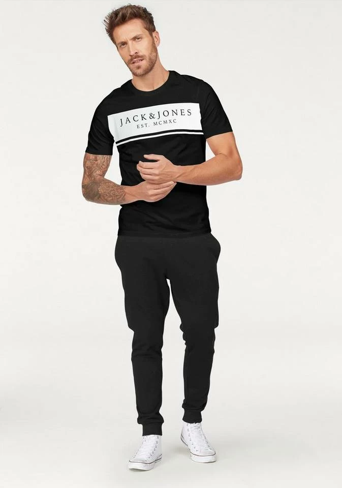 Am billigsten 😉 Jack & Jones T-Shirt »RIVER TEE« Schwarz, Weiß 😀 2 Am billigsten 😉 Jack & Jones T-Shirt »RIVER TEE« Schwarz, Weiß 😀 – Bild 2