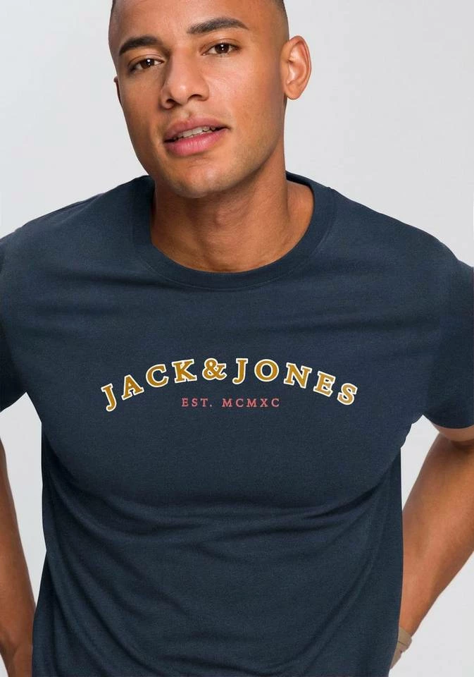 Auslauf 🔥 Jack & Jones T-Shirt »CROSS TEE« Offwhite, Navy, Bordeaux 💯 3 Auslauf 🔥 Jack & Jones T-Shirt »CROSS TEE« Offwhite, Navy, Bordeaux 💯 – Bild 3