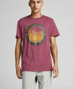 Auslauf 🧨 Jack & Jones T-Shirt »BILO TEE« Bordeaux, Schwarz, Navy, Weiß 🤩