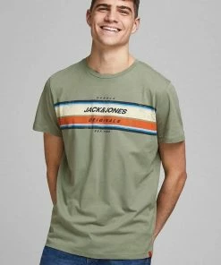 Großhandel ✨ Jack & Jones T-Shirt »TYLER TEE« White, Navy, Olivgr&uuml;n, Rot-meliert 🌟