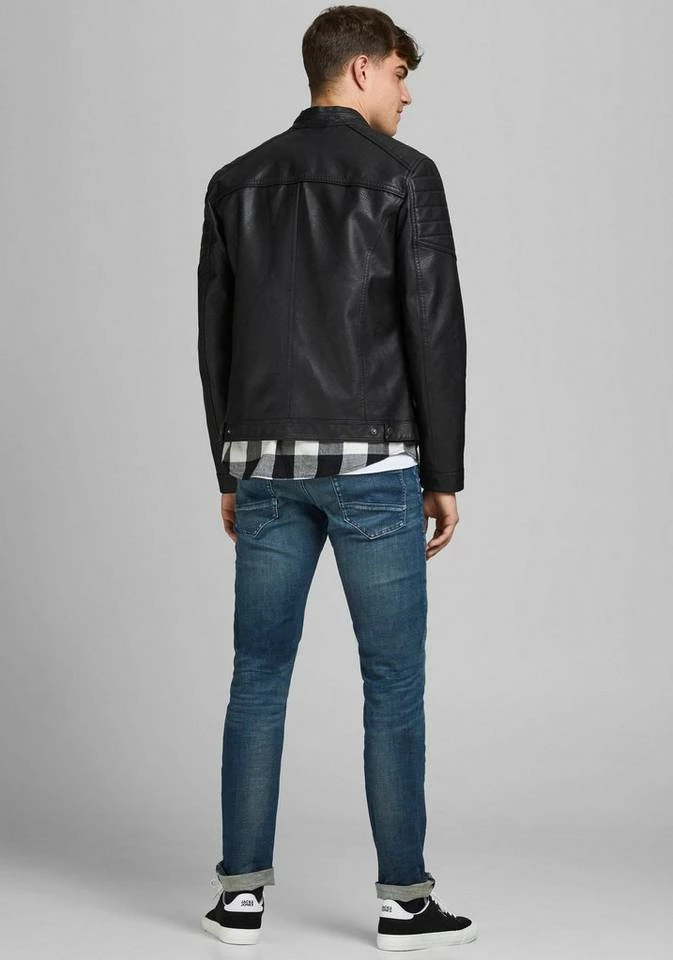 Blitzangebot 😉 Jack & Jones Bikerjacke »ROCKY JACKET« Offwhite, Black, Schwarz, Braun 🎁 2 Blitzangebot 😉 Jack & Jones Bikerjacke »ROCKY JACKET« Offwhite, Black, Schwarz, Braun 🎁 – Bild 2