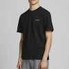 Aktion 🧨 Jack & Jones T-Shirt »CORP EMB TEE« Hellblau, Schwarz, Wei&szlig; 🌟