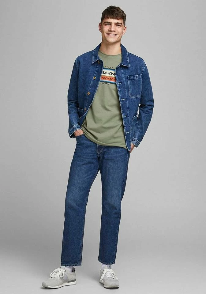 Großhandel ✨ Jack & Jones T-Shirt »TYLER TEE« White, Navy, Olivgrün, Rot-meliert 🌟 5 Großhandel ✨ Jack & Jones T-Shirt »TYLER TEE« White, Navy, Olivgrün, Rot-meliert 🌟 – Bild 5