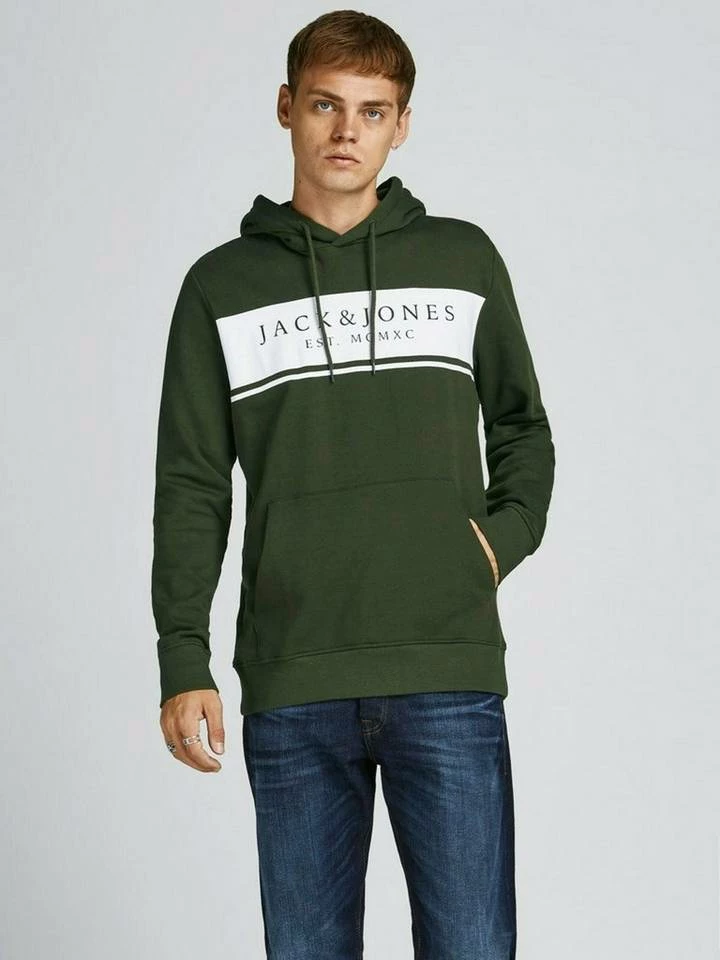 Besorgen 🌟 Jack & Jones Kapuzensweatshirt Dunkelgrau-meliert, Navy, Tanne, Weiß 🛒 12 Besorgen 🌟 Jack & Jones Kapuzensweatshirt Dunkelgrau-meliert, Navy, Tanne, Weiß 🛒 – Bild 12
