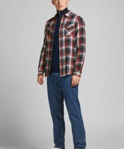 Besorgen 👏 Jack & Jones Karohemd »HERIDAN CHUCK 👚 SHIRT« Rot, Navy 🛒 -Offizieller Jones-Shop 8fa74878 c8b6 55a6 ad6c fed09c8e7fde