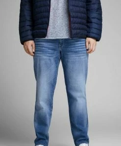 Besorgen ⭐ Jack & Jones Slim-fit-Jeans »Tim Icon« bis 👖 Jeans Weite 52 Mittelblau, Blue-denim ⌛