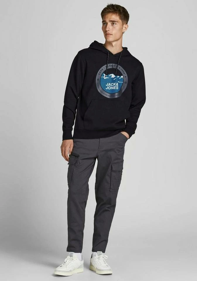 Schlussverkauf 🥰 Jack & Jones Kapuzensweatshirt »BILO SWEAT HOOD« Schwarz, Grau, Bordeaux, Hellgrau 😉 4 Schlussverkauf 🥰 Jack & Jones Kapuzensweatshirt »BILO SWEAT HOOD« Schwarz, Grau, Bordeaux, Hellgrau 😉 – Bild 4