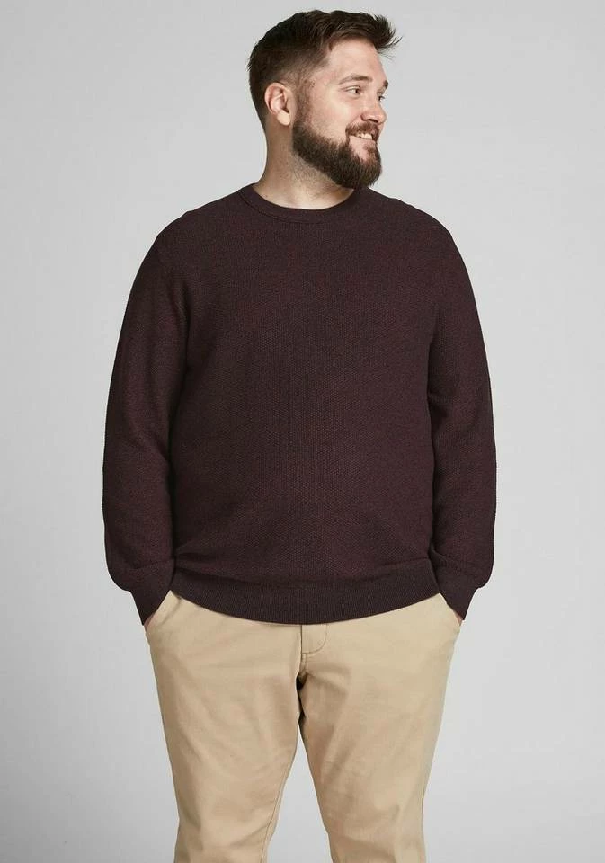 Rabatt 🔔 Jack & Jones Rundhalspullover »ARON« Bis Größe 6XL Schwarz, Offwhite, Bordeaux 🛒 8 Rabatt 🔔 Jack & Jones Rundhalspullover »ARON« Bis Größe 6XL Schwarz, Offwhite, Bordeaux 🛒 – Bild 8