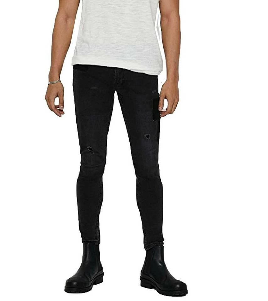 Brandneu 🛒 Jack & Jones Stoffhose »JACK & JONES Herren 5-Pocket-Jeans Slim Fit Hose Warp Freizeit-Hose Schwarz« 🌟 2 Brandneu 🛒 Jack & Jones Stoffhose »JACK & JONES Herren 5-Pocket-Jeans Slim Fit Hose Warp Freizeit-Hose Schwarz« 🌟 – Bild 2