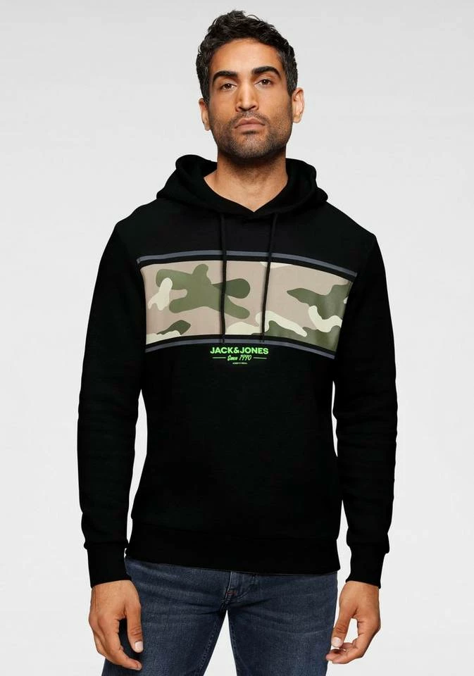 Brandneu ✔️ Jack & Jones Kapuzensweatshirt »SOLDIER SWEAT HOOD« Schwarz, Navy, Olivgrün ❤️ 10 Brandneu ✔️ Jack & Jones Kapuzensweatshirt »SOLDIER SWEAT HOOD« Schwarz, Navy, Olivgrün ❤️ – Bild 10