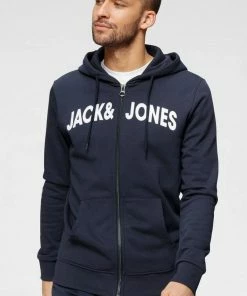 Blitzangebot 🌟 Jack & Jones Kapuzensweatjacke »NAVY SWEAT ZIP HOOD« Hellgrau-meliert, Bordeaux, Olivgr&uuml;n ✨ -Offizieller Jones-Shop 9bdcf26f 54e9 538a 8745 e8ce30650c03