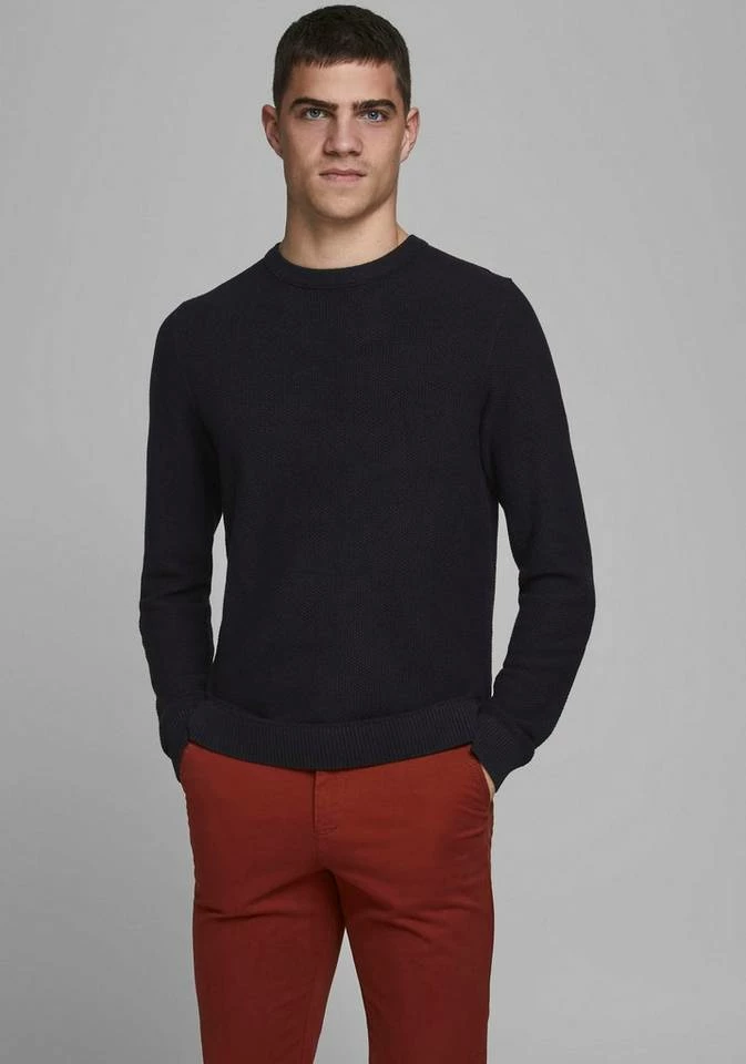 Top 10 🧨 Jack & Jones Rundhalspullover »Pullover AARON« Schwarz, Navy, Weiß, Schwarz-meliert 🧨 1 Top 10 🧨 Jack & Jones Rundhalspullover »Pullover AARON« Schwarz, Navy, Weiß, Schwarz-meliert 🧨