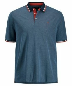 Blitzangebot 🎉 Jack & Jones Poloshirt »Große Größen Poloshirt denimblau melange Jack & Jones« 🛒