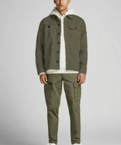 Brandneu 🧨 Jack & Jones Flanellhemd »BEN CLASSIC OVERSHIRT« Olivgr&uuml;n, Black 12192533, Altwei&szlig;, Asphalt 12192533 🔥 -Offizieller Jones-Shop a1634007 38f0 5724 926e f4f634895157