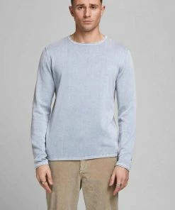 Schlussverkauf ✨ Jack & Jones Rundhalspullover »LEO« Beige, Hellblau, Chocolate Fondant, Mellow Yellow 🎉