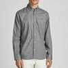 Bestes Angebot 🔥 Jack & Jones Langarmhemd »PERFECT TWIST 👚 SHIRT« Grau-meliert, Dunkelgrün, Navy ❤️