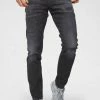 Brandneu 😀 Jack & Jones Slim-fit-Jeans »TIM JJORIGINAL« Black-denim, Blue-destroyed-Effekte, Dark-blue 🛒