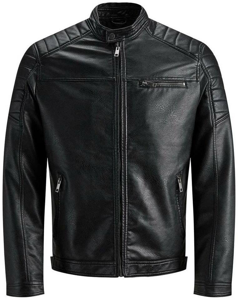 Blitzangebot 😉 Jack & Jones Bikerjacke »ROCKY JACKET« Offwhite, Black, Schwarz, Braun 🎁 6 Blitzangebot 😉 Jack & Jones Bikerjacke »ROCKY JACKET« Offwhite, Black, Schwarz, Braun 🎁 – Bild 6