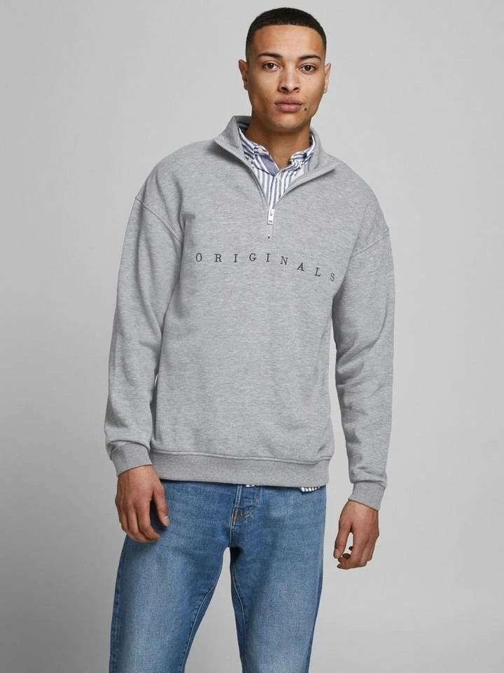 Besorgen 🔔 Jack & Jones Sweatshirt »JORCOPENHAGEN Half Zip« Grau, Navy 👏 1 Besorgen 🔔 Jack & Jones Sweatshirt »JORCOPENHAGEN Half Zip« Grau, Navy 👏