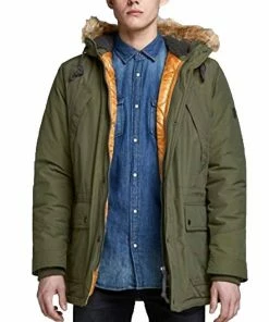 Bestes Angebot 👍 Jack & Jones Parka »JACK & JONES Herren Parka Winter-Jacke Fred Arctic Outdoor-Jacke Grün« 😉