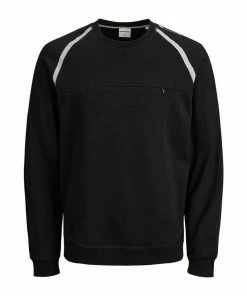 Bester Verkauf ⭐ Jack & Jones Sweatshirt BLACK, White melange 😉