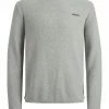 Angebote 👍 Jack & Jones Strickpullover »JORTONS« aus Baumwollmix Light Grey Melange 12204645, Navy Blazer 12204645 💯