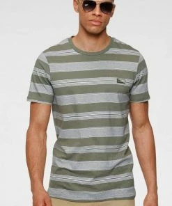 Top 10 🤩 Jack & Jones T-Shirt »FLAME TEE« Navy-gestreift, Grau-gestreift, Rot-gestreift, Grün-gestreift 👏