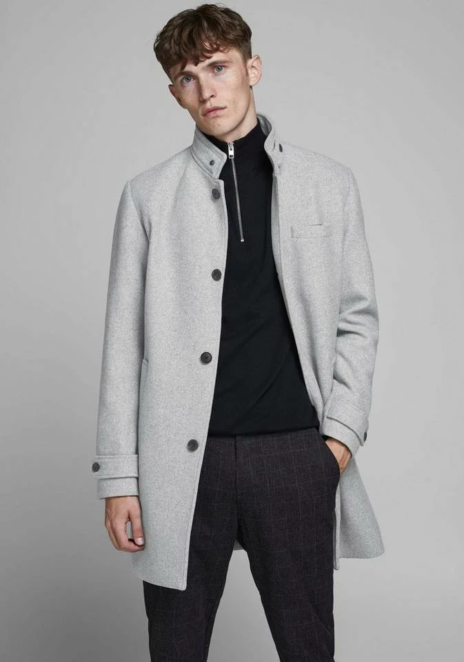 Budget ✔️ Jack & Jones Wollmantel »BLAMELTON WOOL 🧥 COAT« Khaki, Schwarz, Hellgrau, Grau 🤩 12 Budget ✔️ Jack & Jones Wollmantel »BLAMELTON WOOL 🧥 COAT« Khaki, Schwarz, Hellgrau, Grau 🤩 – Bild 12
