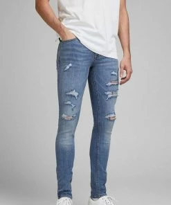 Auslauf 🛒 Jack & Jones Skinny-fit-Jeans »Liam« Black Denim, Blue-denim, Black-destroyed 🔥 -Offizieller Jones-Shop ae7c57ff 0fc3 5f96 ae10 c52a5c8c4d09