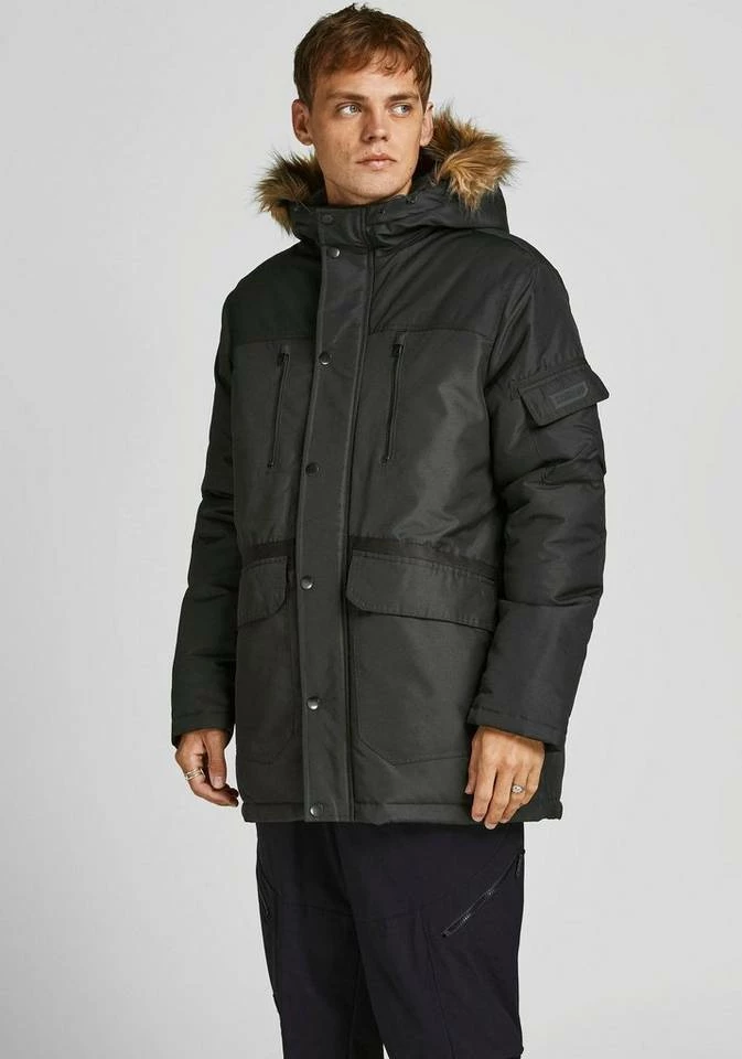 Billig 🥰 Jack & Jones Parka »GLOBE PARKA« Hellgrau-meliert, Olivgrün, Navy, Schwarz 😀 2 Billig 🥰 Jack & Jones Parka »GLOBE PARKA« Hellgrau-meliert, Olivgrün, Navy, Schwarz 😀 – Bild 2