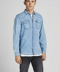 Top 10 ❤️ Jack & Jones 👖 Jeanshemd »HERIDAN BREAK« Medium-blue, Hellblau 🥰