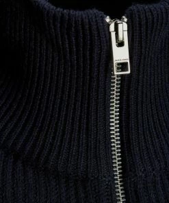 Brandneu 👏 Jack & Jones Strickjacke »Pannel« Marine, Schwarz 😀