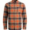 Beste Bewertungen von ❤️ Jack & Jones Langarmhemd »JACK & JONES Herren Karo-Hemd Holzfäller-Hemd Orchester 👕 Shirt Spain Langarm-Hemd Orange/Khaki« ✔️