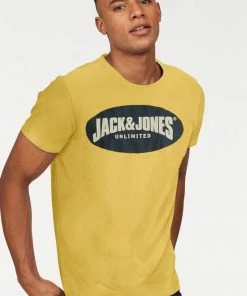 Rabatt 👏 Jack & Jones T-Shirt »30 HISTORY TEE« Gelb, Weiß, Navy 😍