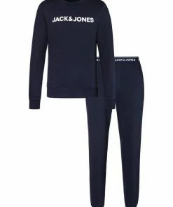 Aktion 👏 Jack & Jones Hausanzug aus weicher Sweatware Navy, Light Grey Melange, Schwarz 🛒