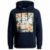 Aktion ⌛ Jack & Jones Kapuzensweatshirt »Große Größen Hoodie navy Camou-Print Jack&Jones JJPETE SHAPE« ✔️