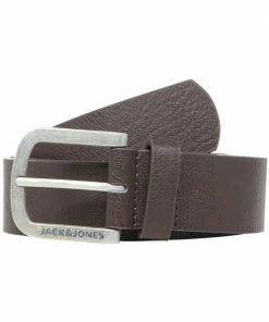 Budget 🤩 Jack & Jones Synthetikgürtel Dunkelbraun, Black (12120697), Schwarz 😀