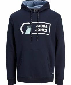 Angebote ✨ Jack & Jones Hoodie »JCOLOGAN« aus Baumwollmix Faded Denim 12205411, Black 12205411, Navy Blazer 12205411 ✔️