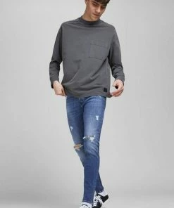 Beste Bewertungen von 👍 Jack & Jones Skinny-fit-Jeans »PETE ORIGINAL« Blue-denim, Blue-destroyed-Effekte ❤️ -Offizieller Jones-Shop c1f52591 cc73 5084 9766 d23360b137e6