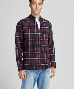 Schlussverkauf 👏 Jack & Jones Karohemd »CLASSIC DENVER CHECK 👚 SHIRT« Navy, Blau-gelb, Olivgrün, Weiß 😀