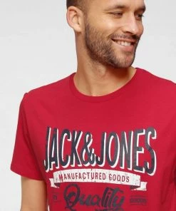 Angebote ✨ Jack & Jones T-Shirt »DENIM LOGO TEE« Navy, Rot 🧨 -Offizieller Jones-Shop c410a7ce 047c 5e23 8a47 02eb51386b36