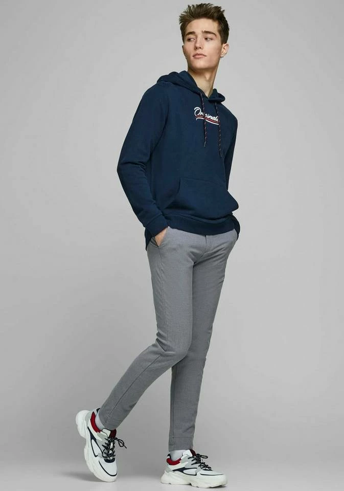 Neu 🔥 Jack & Jones Chinohose »MARCO CONNOR« Grau-meliert, Beige-kariert 😍 4 Neu 🔥 Jack & Jones Chinohose »MARCO CONNOR« Grau-meliert, Beige-kariert 😍 – Bild 4